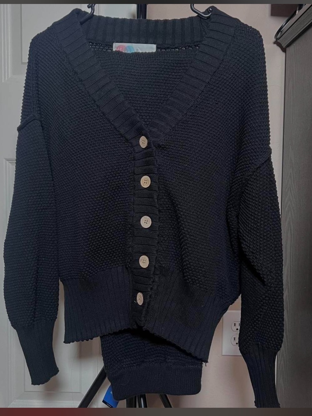 Free people black sweater set - size xs - black - like new - Picture 3 of 3